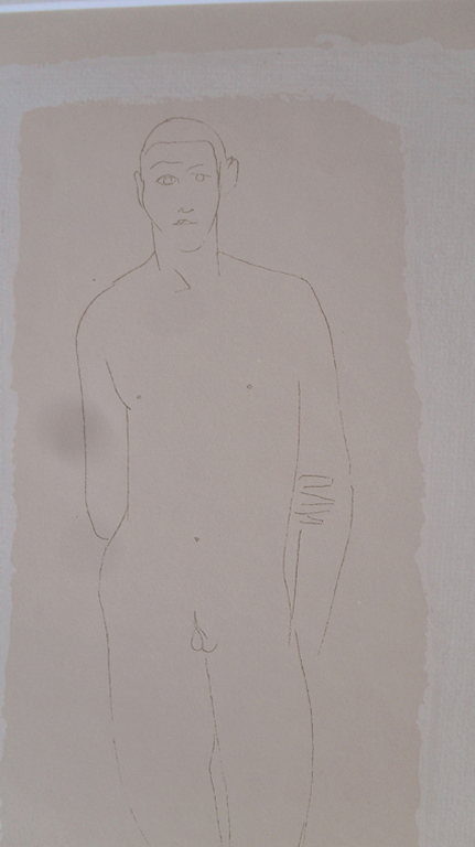 Marino Marini - adolescente 1930 - Zeefdruk drukgesigneerd verkocht voor € 65!