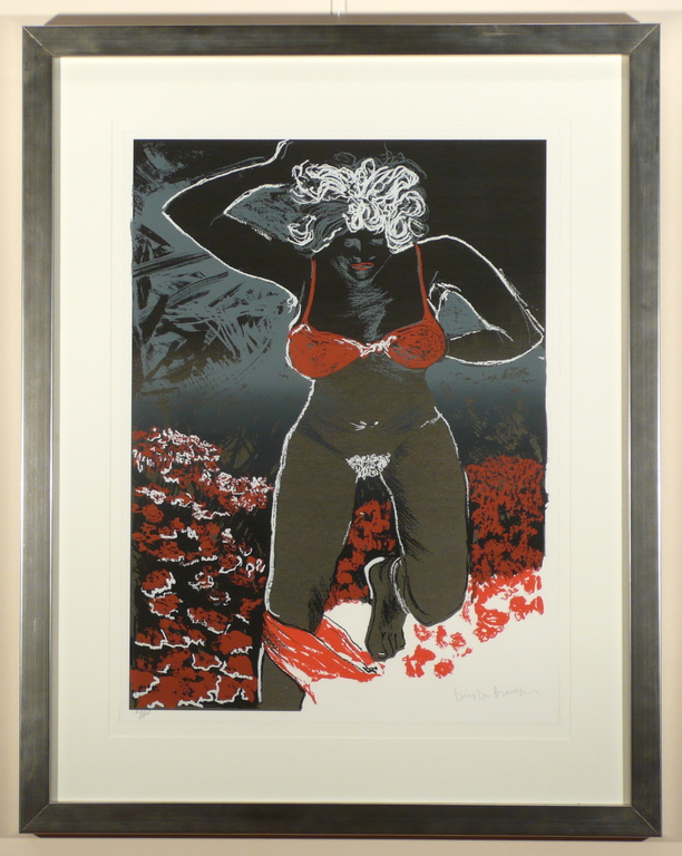 Dees de Bruyne, Kleurenzeefdruk op Arches, 'Femme' kopen? Bied vanaf 243!