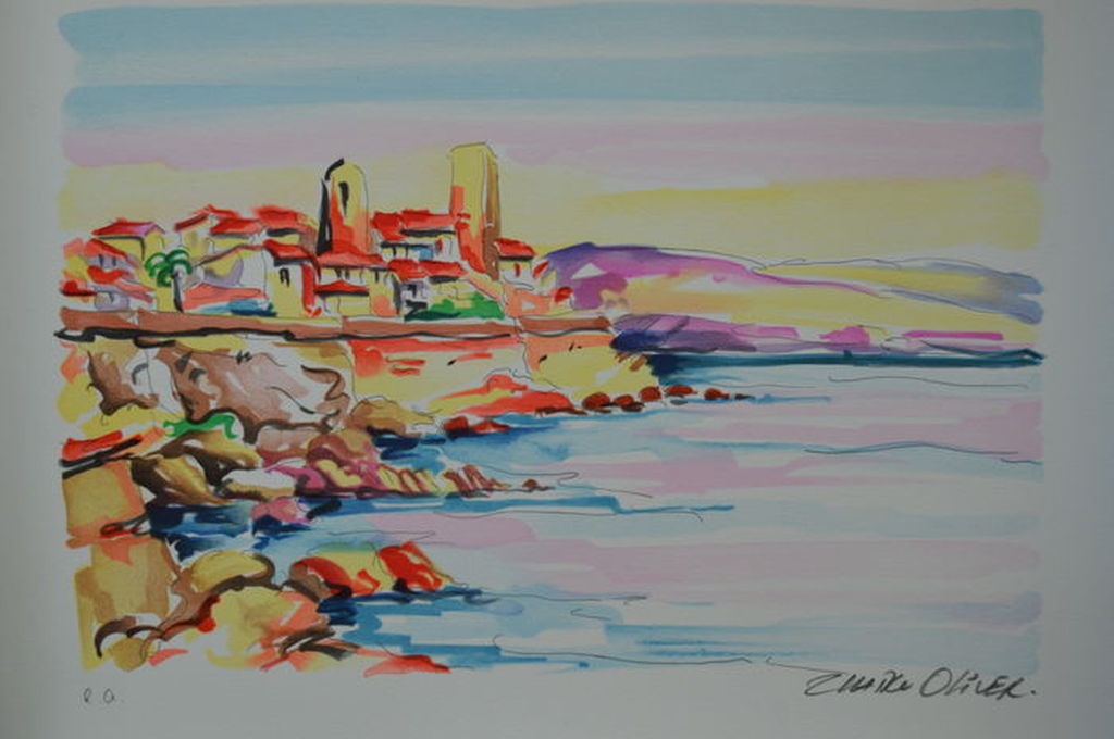 Oliver Zlatku - 2 litho's: 'Nice et Antibes' - E.A. kopen? Bied vanaf 1!