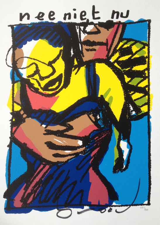 Herman Brood - Handgesigneerde zeefdruk  verkocht voor € 150!