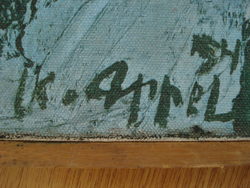 Oude en fraaie zeefdruk, litho Karel Appel - Abstract kopen? Bied vanaf 60!