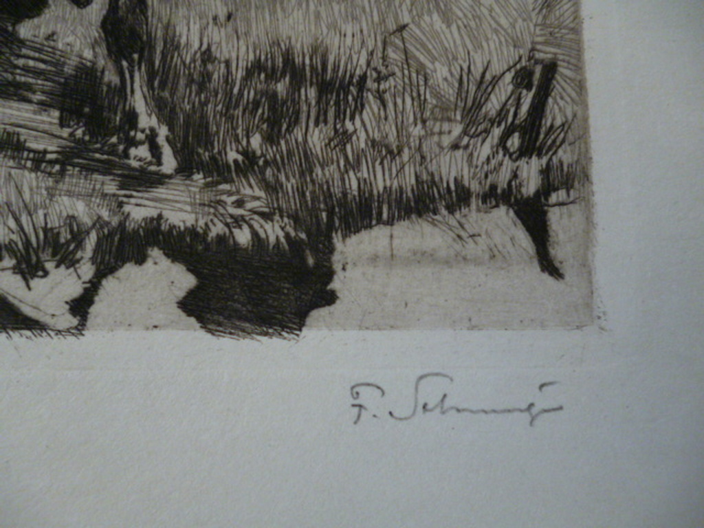 Ferdinand Schmutzer-Ets-Boerin met koe kopen? Bied vanaf 50!