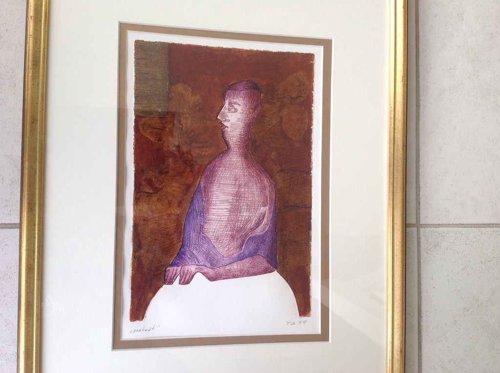 Tamaz Abashidze : portret, gem. Techniek op papier 1997 kopen? Bied vanaf 175!