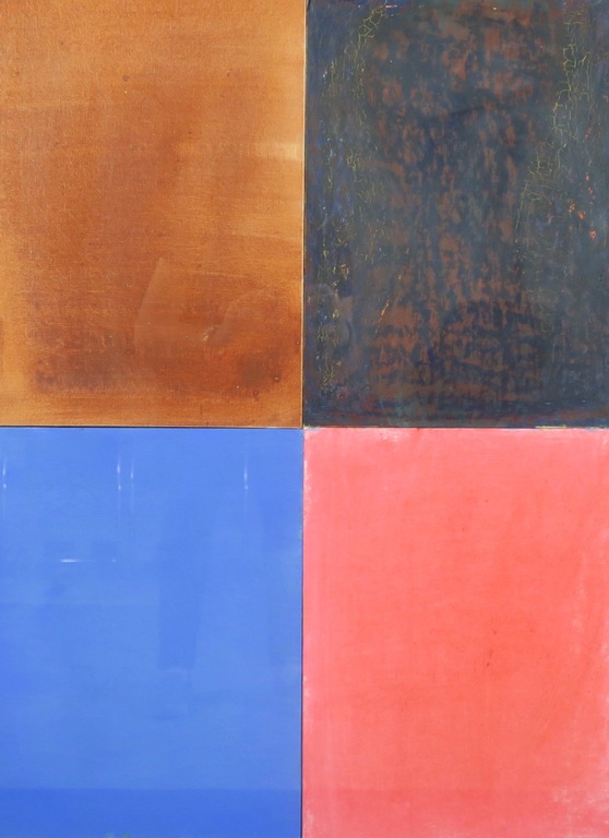 Martha Scheeren: Olieverf en Acryl op canvas,  Z.T. - Ingelijst  verkocht voor € 100!