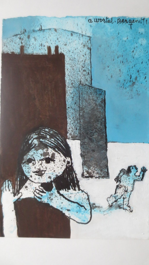 ANS WORTEL GOUACHE verkocht voor € 150!