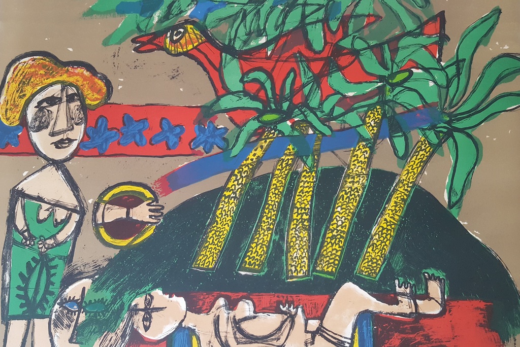 Uniek ! Corneille - Litho E.A van 1971, handgesigneerd en getitteld verkocht voor € 319!