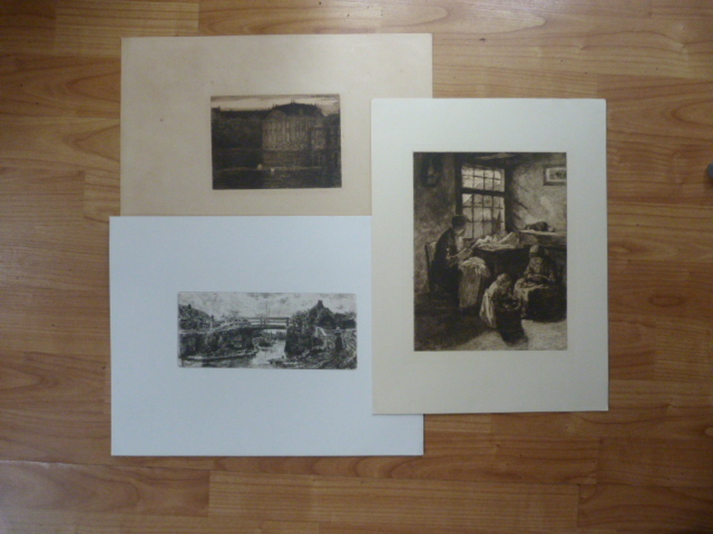 Albert Neuhuys  -  ets  en nog twee etsen. kopen? Bied vanaf 1!