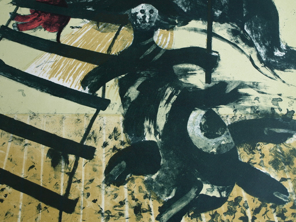 Martin Engelman : Kleurenlitho , Circus - Gesigneerd - ca 1965 - Prent 190 kopen? Bied vanaf 40!