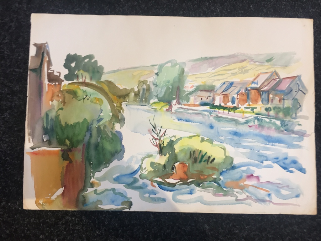 Freek van den Berg   Originele Aquarel   kopen? Bied vanaf 125!