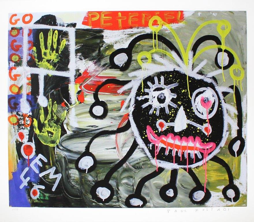 Paul Kostabi zeefdruk gesigneerd titel Copy Right 61 x 51 cm nummer 1/20 kopen? Bied vanaf 1!