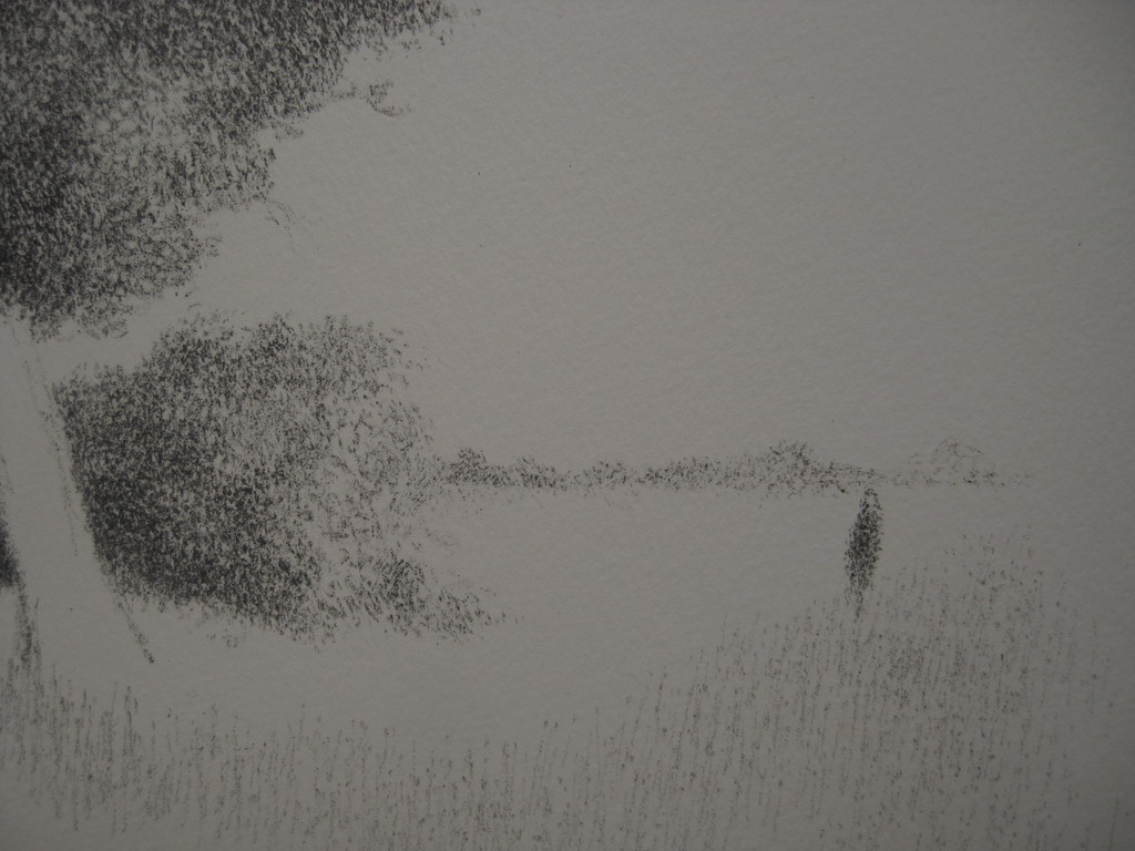 Metten Koornstra - lithografie "man in landschap" ongesigneerd omstreeks 1970 kopen? Bied vanaf 1!