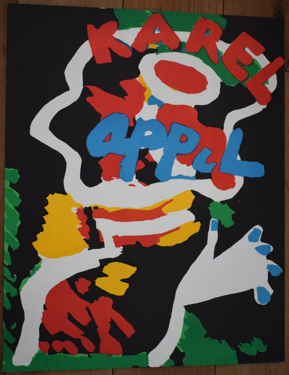 Karel Appel - Litho gesigneerd - Portret verkocht voor € 450!