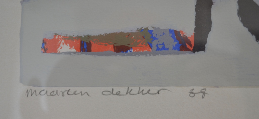 Maarten Dekker - Maarten Dekker, Lithosnede, zonder titel kopen? Bied vanaf 50!