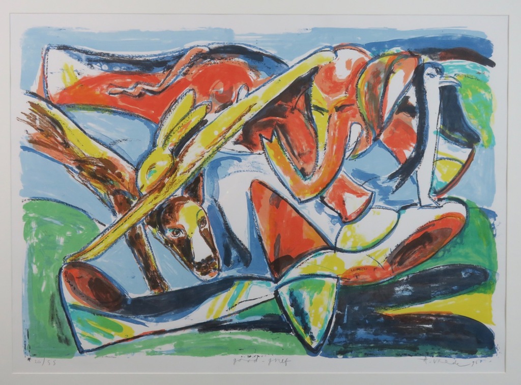 Anton Vrede: Litho, Good-grief - Ingelijst (Groot) kopen? Bied vanaf 50!
