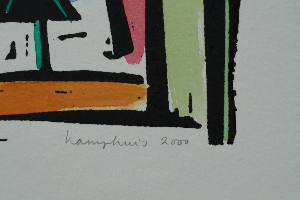 Gerart Kamphuis - gesigneerde zeefdruk - 2000 kopen? Bied vanaf 1!
