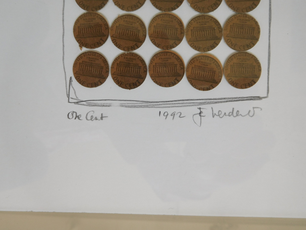 Jan Henderikse, "One Cent", origineel werk, 1992, gesigneerd kopen? Bied vanaf 250!