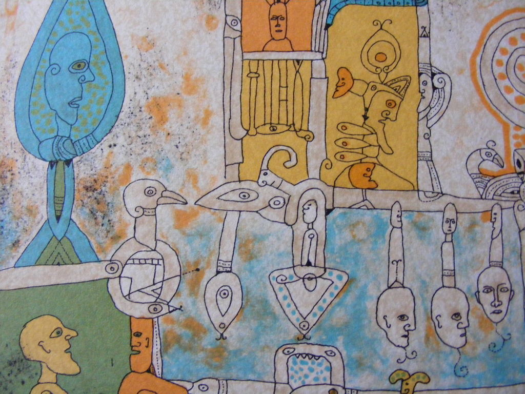 Bernard Berthois-Rigal, "Mystical World II", gesigneerde lithografie. kaufen? Bieten Sie von 145!