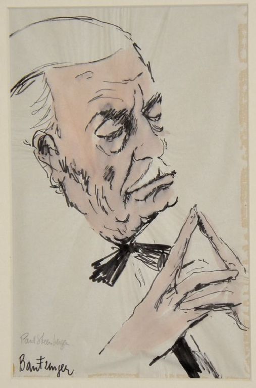 Cees Bantzinger: stifttekening / aquarel - Paul Steenbergen kopen? Bied vanaf 1!