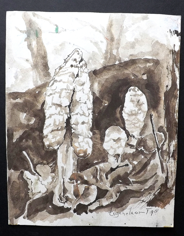 Andre A. Tigchelaar - aquarel / inkt - gesigneerd - 1998 kopen? Bied vanaf 1!
