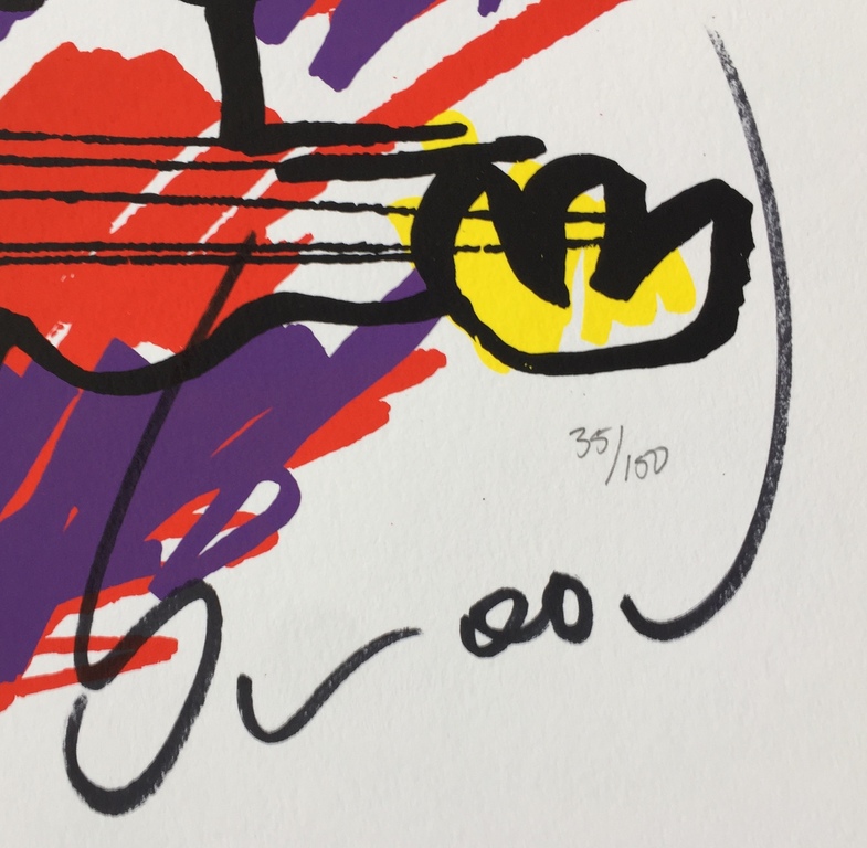 Herman Brood - Originele hand gesigneerde zeefdruk - Elvis kopen? Bied vanaf 1!