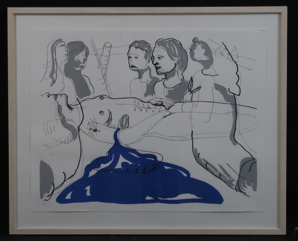 Rinke Nijburg: Litho, Ontmoeting - Ingelijst kopen? Bied vanaf 1!