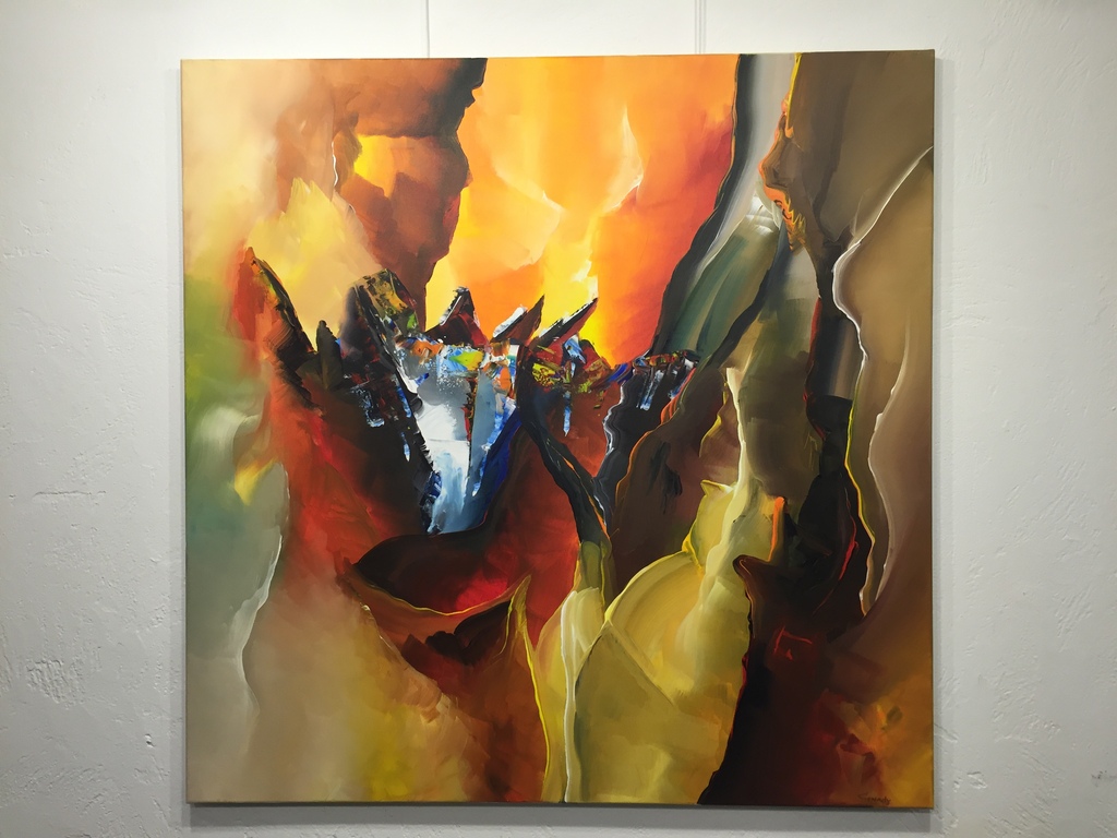 GENA GENADYJ, gemengde technieken op doek, gesigneerd. kopen? Bied vanaf 1!