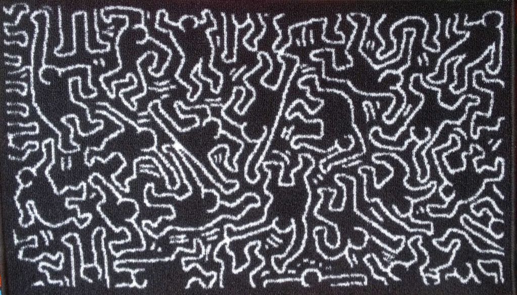 Keith Haring - Origineel Carpet  verkocht voor € 39!