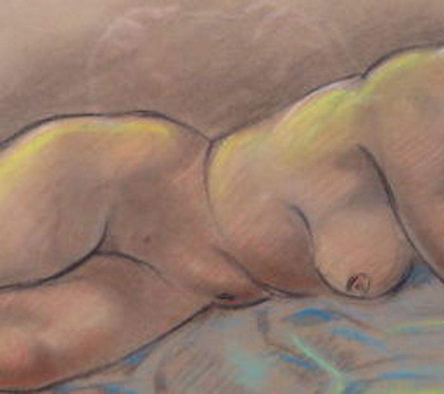 Piet Peters (1889-1950) - Gouache - gesigneerd - fraai ingelijst - Liggend naakt kopen? Bied vanaf 1!