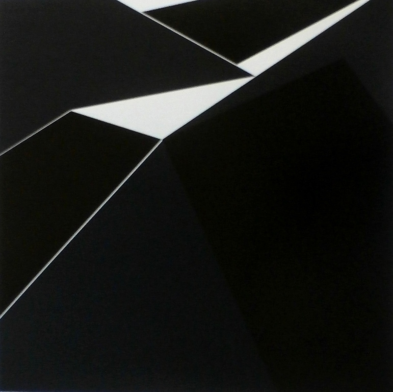 Marcel Verdren - Zeefdruk: geometrische compositie: Espace noir no. 2 kopen? Bied vanaf 150!