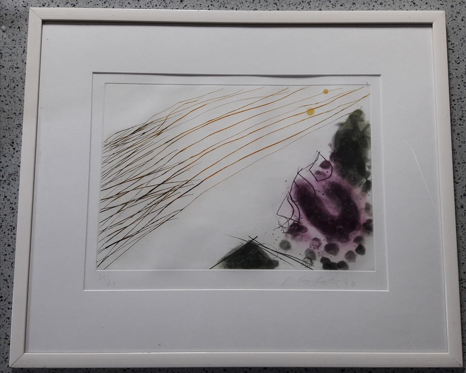 Ger Lataster, Gesigneerd , zeefdruk verkocht voor € 35!