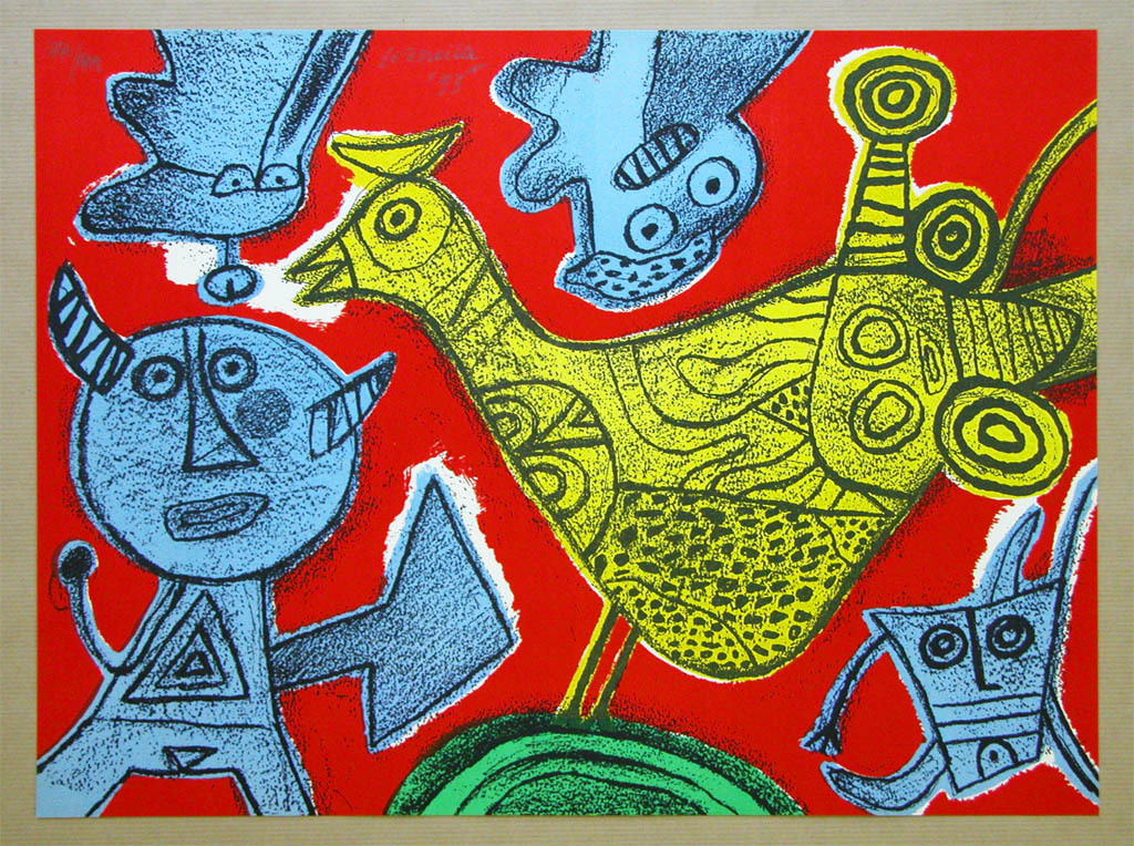 CORNEILLE, litho - Songes du diable - 1993 handgesigneerd kopen? Bied vanaf 100!