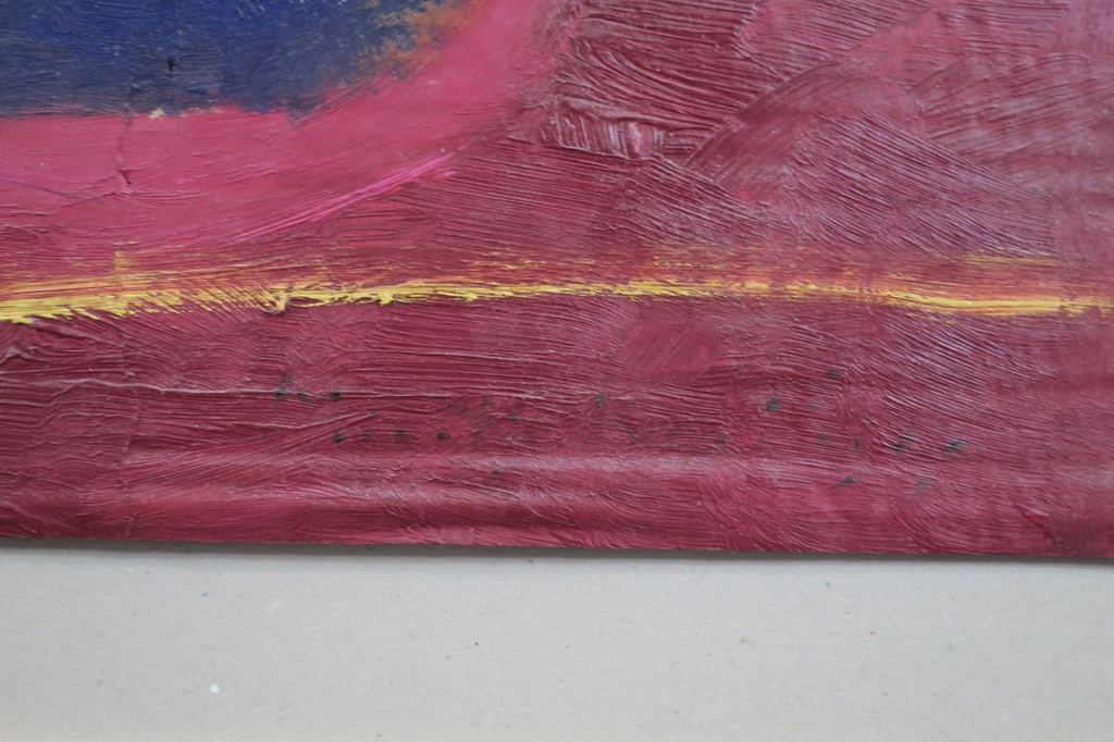 Meertje Kaal: Olieverf op karton, Zonder titel - Ingelijst kopen? Bied vanaf 1!