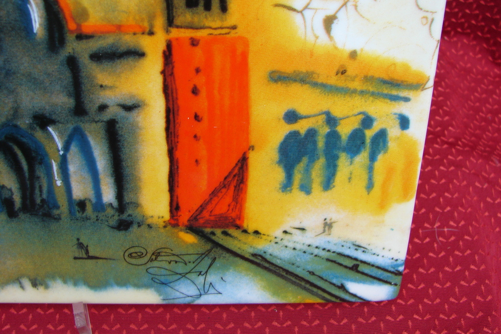 Salvador Dalí - Place Saint-Marc a Venise tegel. kopen? Bied vanaf 80!