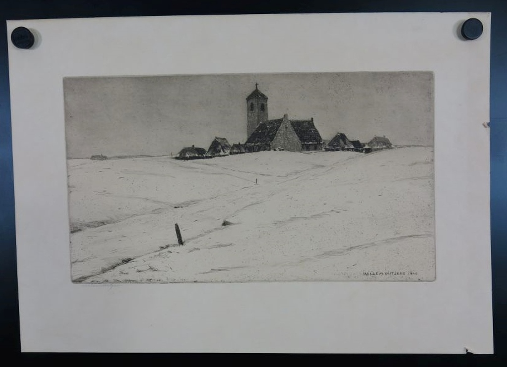 Willem Witjens: Ets, Dorpsgezicht  kopen? Bied vanaf 35!