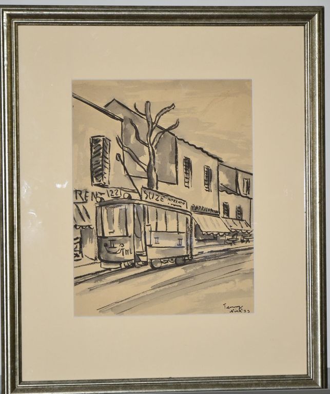 Metten Koornstra: Penseeltekening. Nice kopen? Bied vanaf 100!