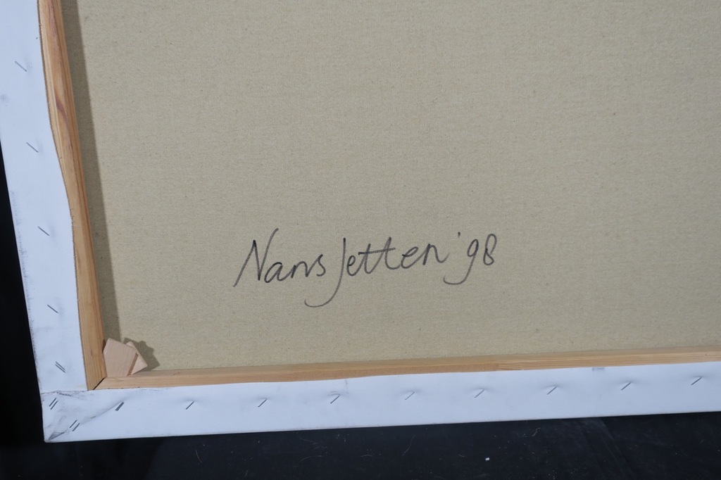 Nans Jetten: Zeefdruk op doek, Gewassen en geknipt 1 (Zeer groot) kopen? Bied vanaf 1!