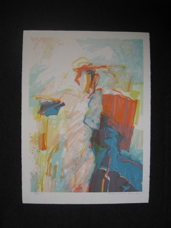 Grote 1987 abstract figuratieve gesigneerde Litho "I" Richard Smeets (1955) kopen? Bied vanaf 1!