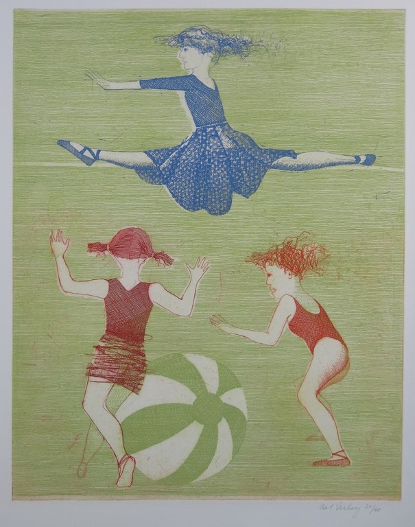 Aat Verhoog: Ets, Danseressen kopen? Bied vanaf 50!