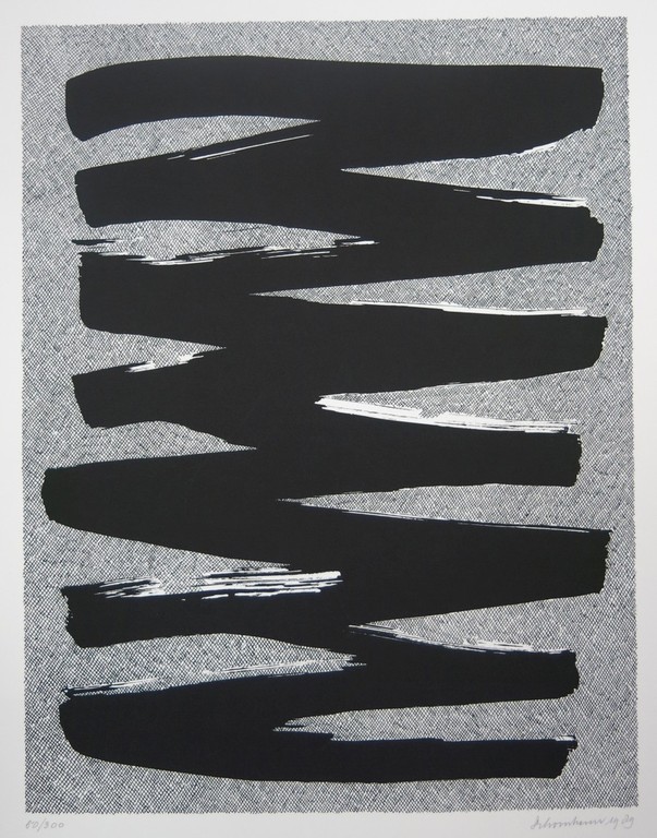 Jan Schoonhoven: Zeefdruk, Z.T. kopen? Bied vanaf 250!