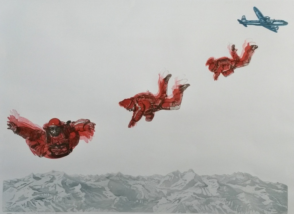 Leentje Linders - Falling to Earth, part three - kleurenets met reliefdruk kopen? Bied vanaf 35!