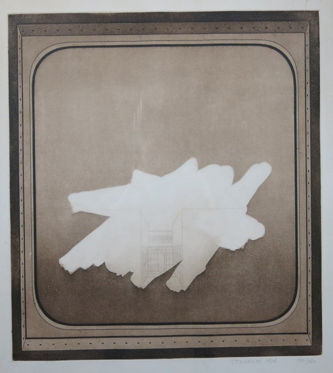 Ton van Os: Ets, Zonder titel I -Ingelijst kopen? Bied vanaf 35!