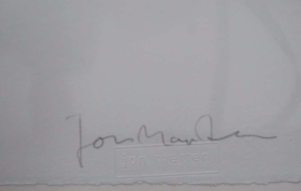 Jon Marten: Litho, Zonder titel - Ingelijst kopen? Bied vanaf 1!