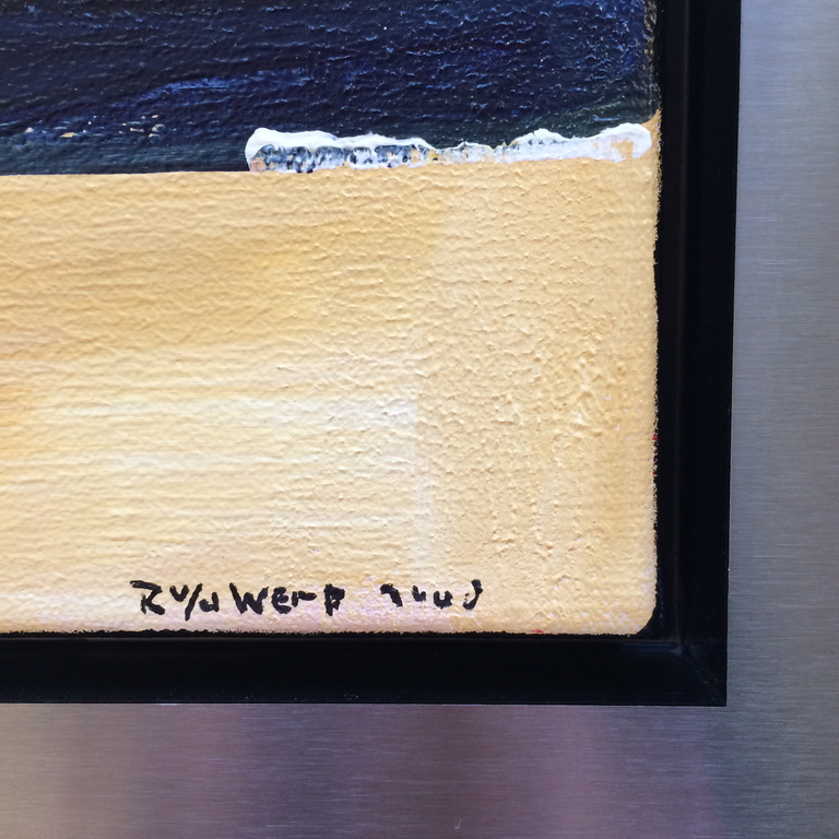 Ron van der Werf , Origineel schilderij op linnen, Met exclusieve RVS-baklijst kopen? Bied vanaf 250!