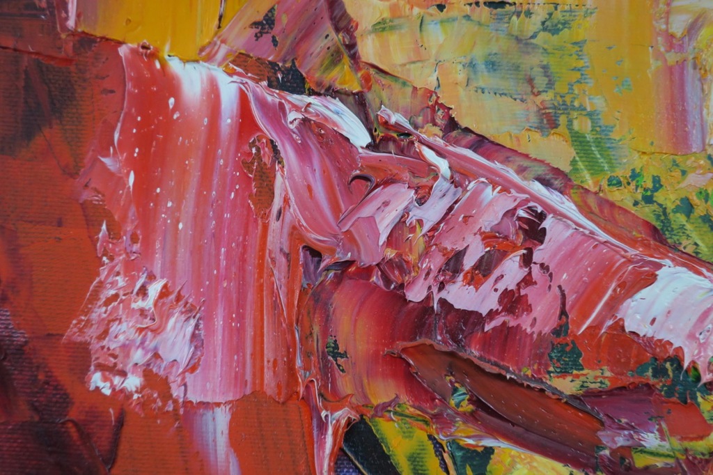 Franca Muller Jabusch: Olieverf op doek, Rood kleur van het hart kopen? Bied vanaf 80!