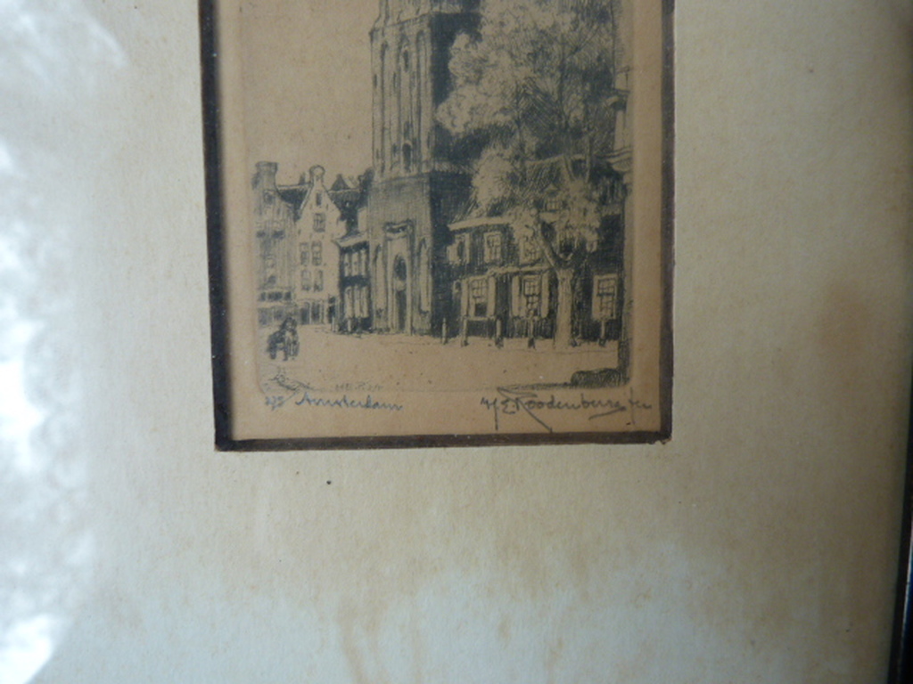 Lot H.E. Roodenburg (1895 - 1987) - Utrecht, Delft en Oude Kerkstoren Amsterdam kopen? Bied vanaf 1!
