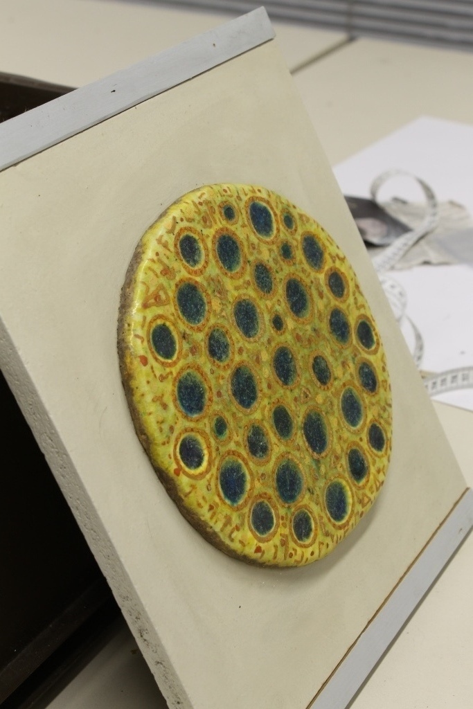 L.P. Boone: Keramische tegel, genummerd 46PL kopen? Bied vanaf 20!