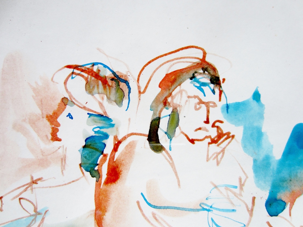 Aquarel op papier, 1991 kopen? Bied vanaf 1!