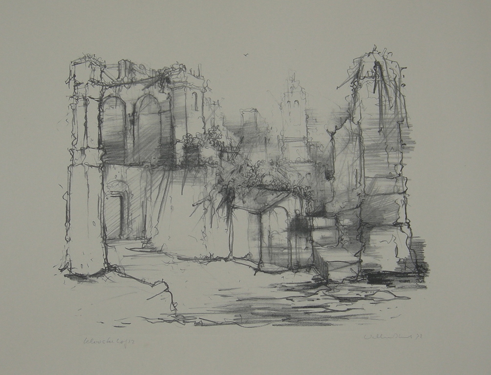 Dirkje Kuik (toen William D. Kuik), litho: Kloosterhof kopen? Bied vanaf 25!