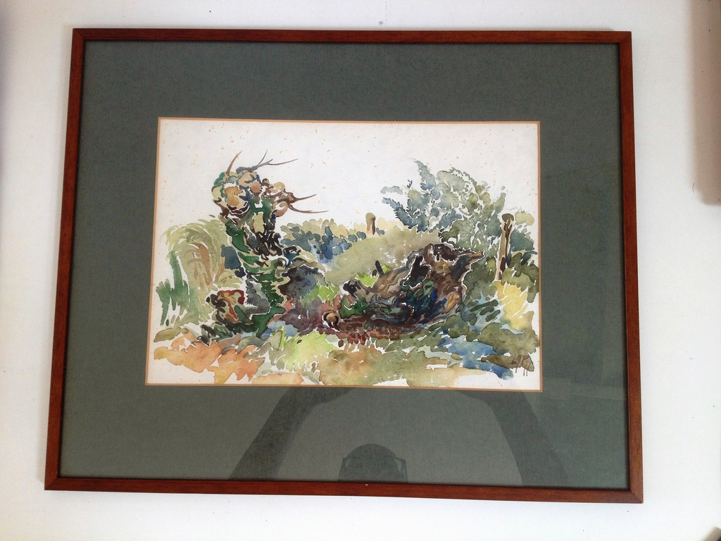 Onbekende Kunstenaar: Aquarel, zonder titel, Monogram LJP kopen? Bied vanaf 1!