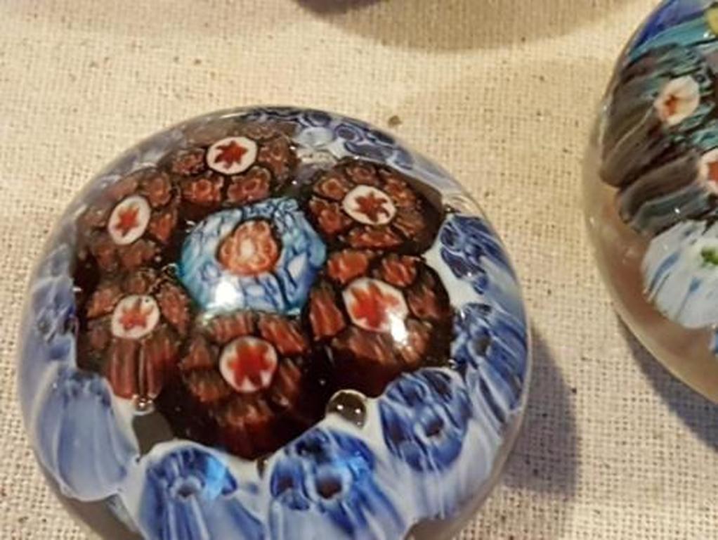 Presse-papier set ( 3 pz) met murrine kopen? Bied vanaf 10!